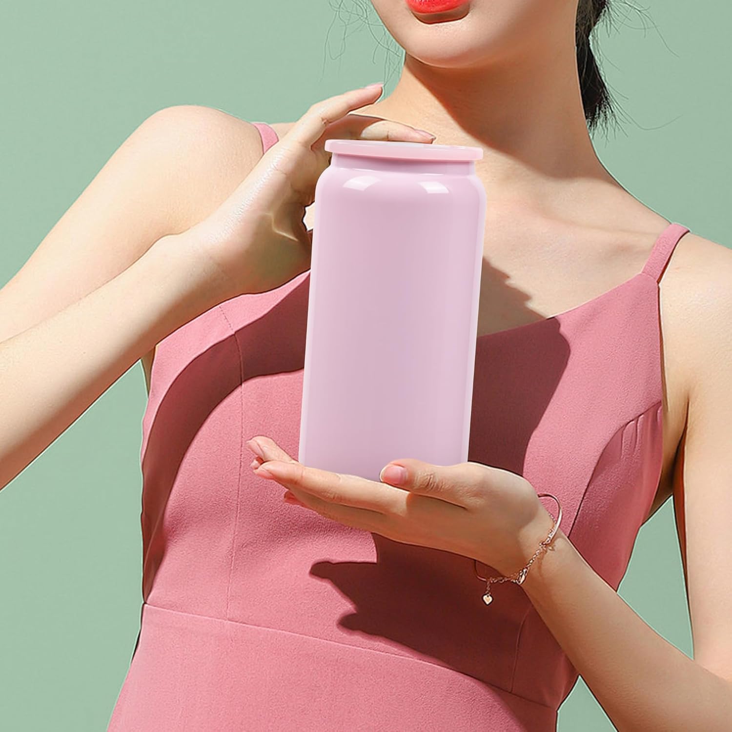 12 Pack Glass Cups with Lids and Straws, 16oz Stainless Steels Sublimation Tumbler Cups, Beer Cups, Iced Coffee Cups, Smoothie Cup for Whiskey, Soda, Tea, Water cups. - Image 7