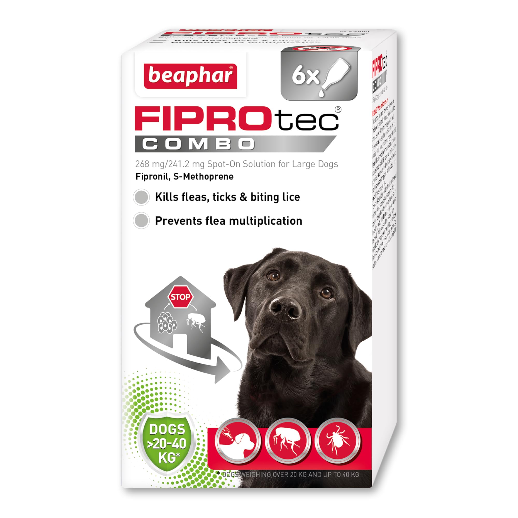 Beaphar Fiprotec Combo For Large Dogs Pack Of 6
