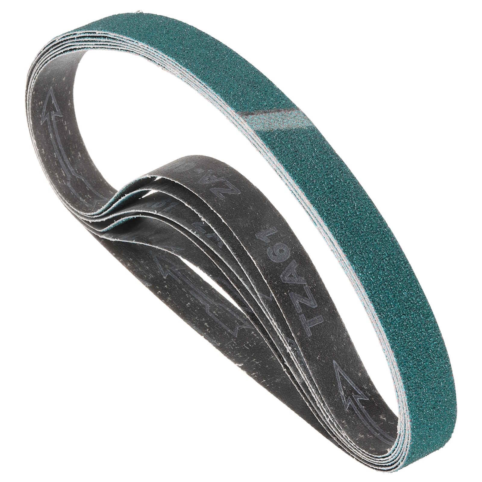 6 Pack Sanding Belt, 2 x 42 Inch 36/40/60/80/120/150 Grits Zirconia Abrasive Belt Sander Paper Suitable for Belt Sander Metal Grinding Wood Working and Weld Rust Removal