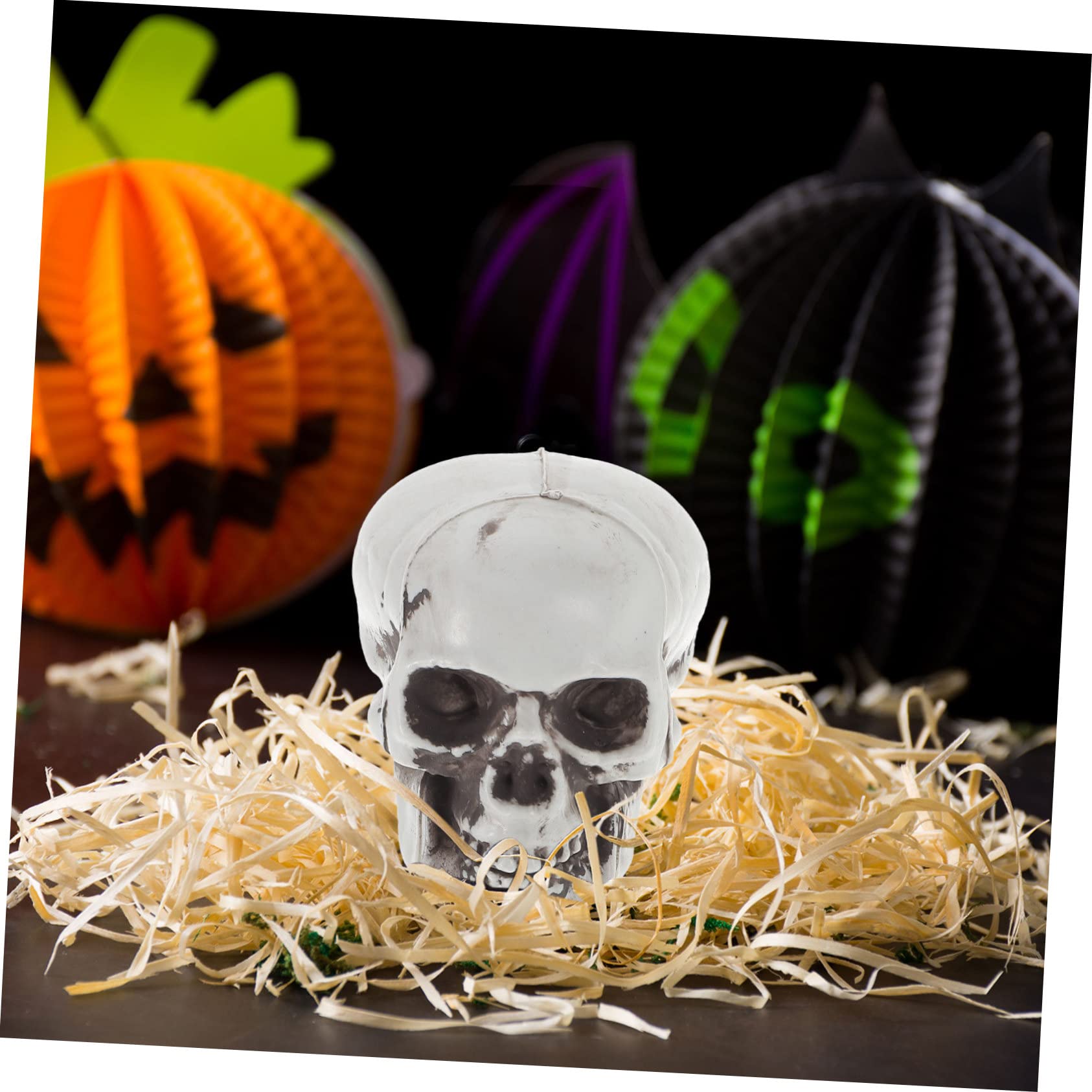 VALICLUD 54 STK Spielzeug Halloween-Party-Foto-stütze Party-deko-Accessoire Spukhausdekoration -tischdekoration Halloween-partydekoration Spukhaus-Requisite Partybedarf Schädel