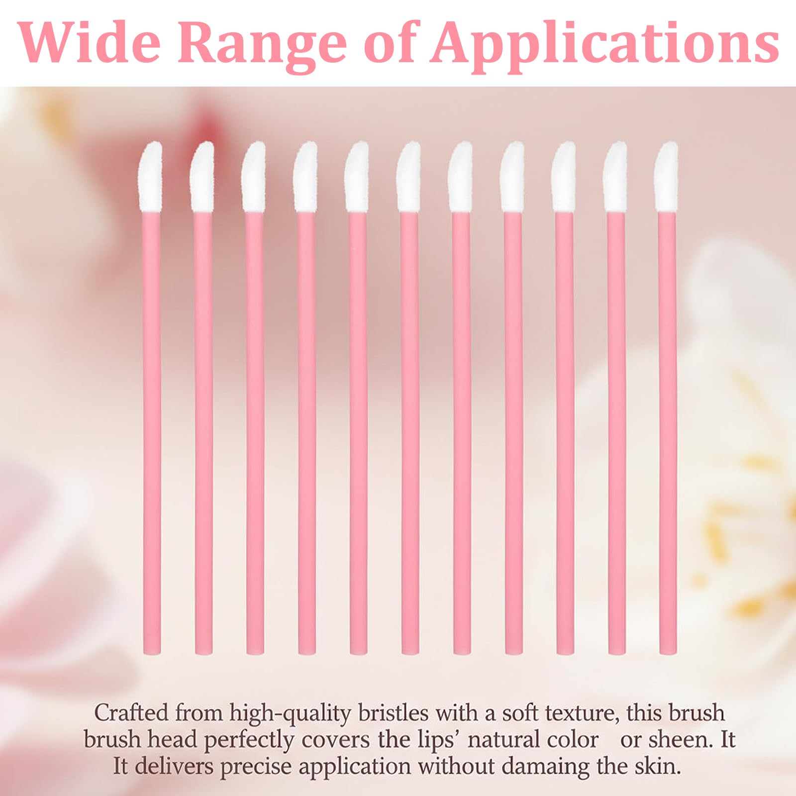 Pinceles Desechables para Labios 400 Piezas Multifuncionales Aplicador Portátil