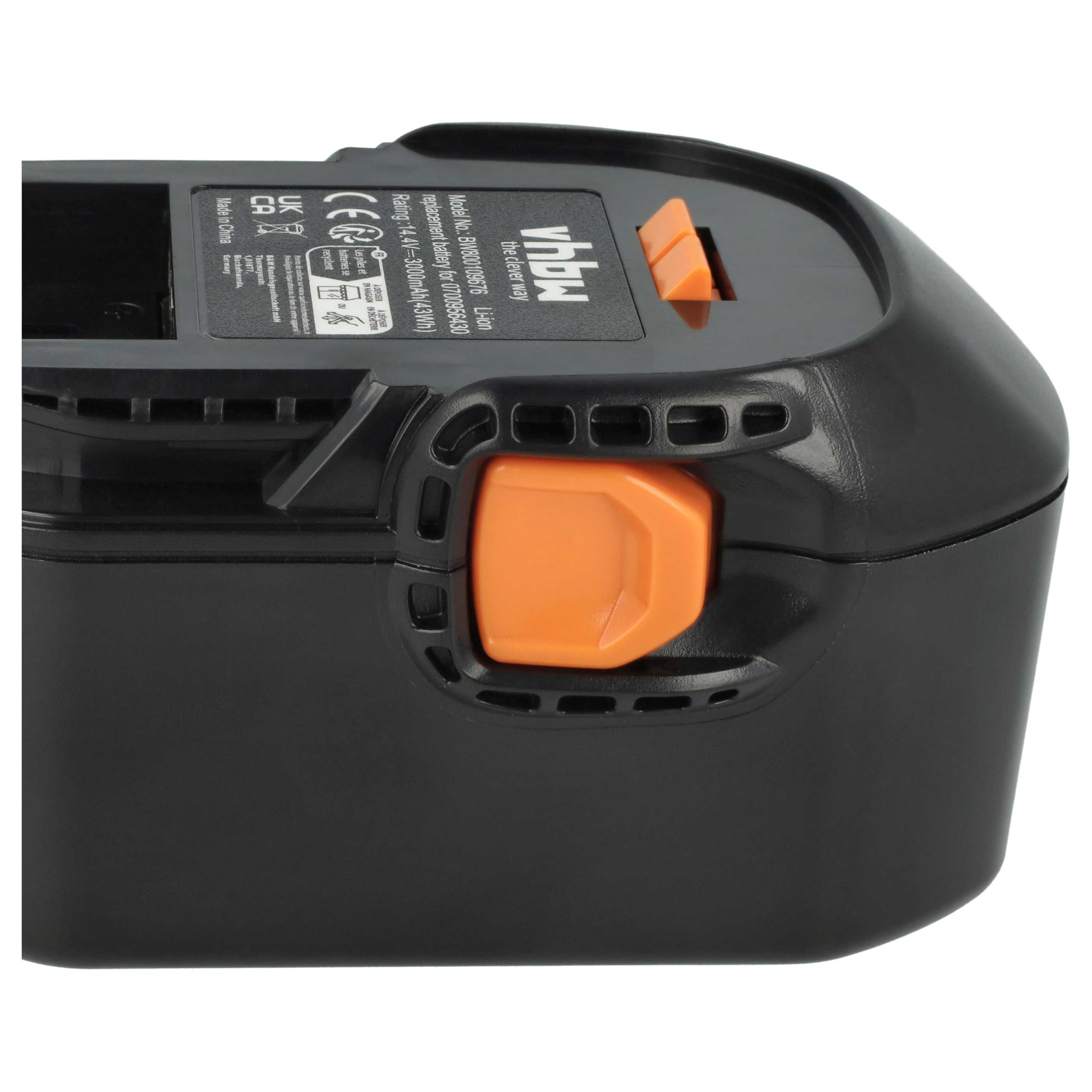 vhbw 2 x wymienny akumulator do 0700956430, 4932 352111, 4002395367641, 4935413106, 4932352657 do elektronarzędzia (3000 mAh, Li-ION, 14,4 V)