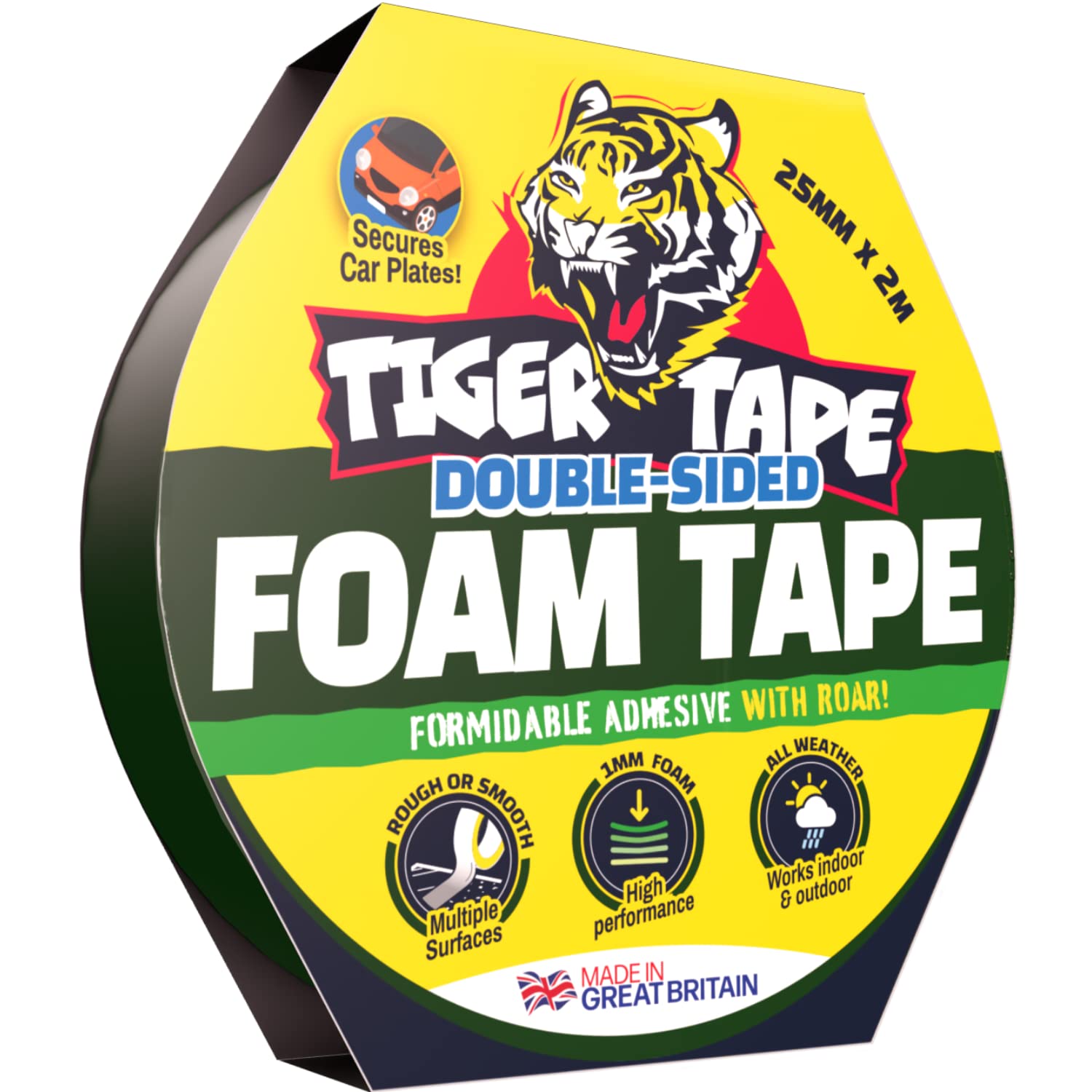 Buy Tiger Tape. Car Foam Mounting Tape, Waterproof. Automotive Grade