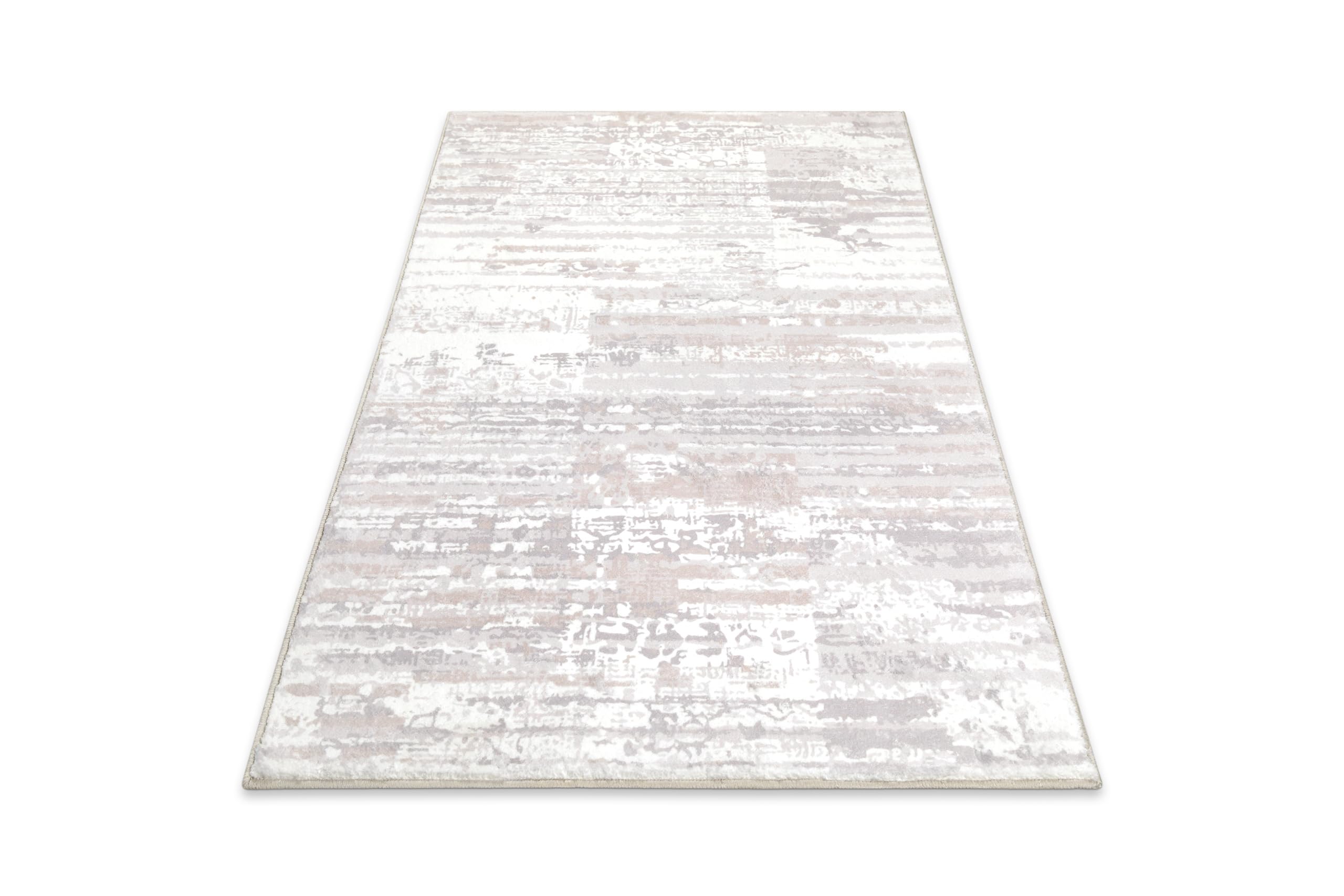 Wecon Home Mauri - Tappetino da bagno, 60 x 100 cm, colore: grigio | Tappeto da bagno lavabile e antiscivolo dal design discreto, design moderno e elevato comfort per il tuo bagno