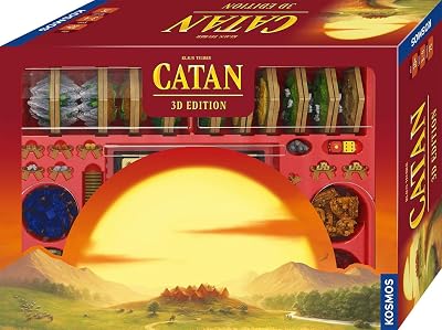 Kosmos 682262 CATAN – 3D-Edition, spannendes Strategiespiel für 3-4 Personen ab 10 Jahren, Brettspiel-Klassiker, Familienspiel, Siedler von Catan als hochwertige 3D-Edition, Eigenständiges Spiel