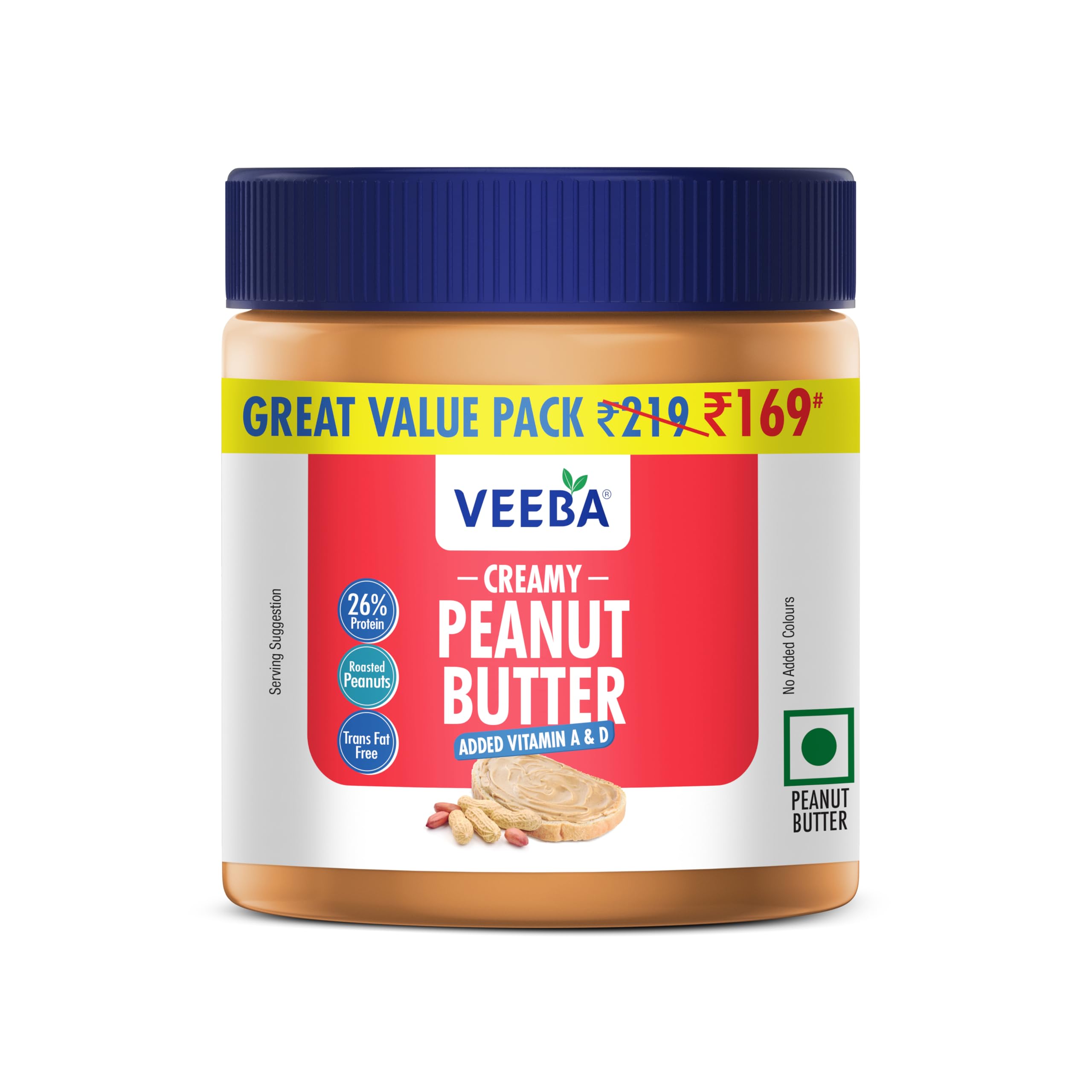 Veeba Creamy Peanut Butter added Vitamin A & D (320 g)