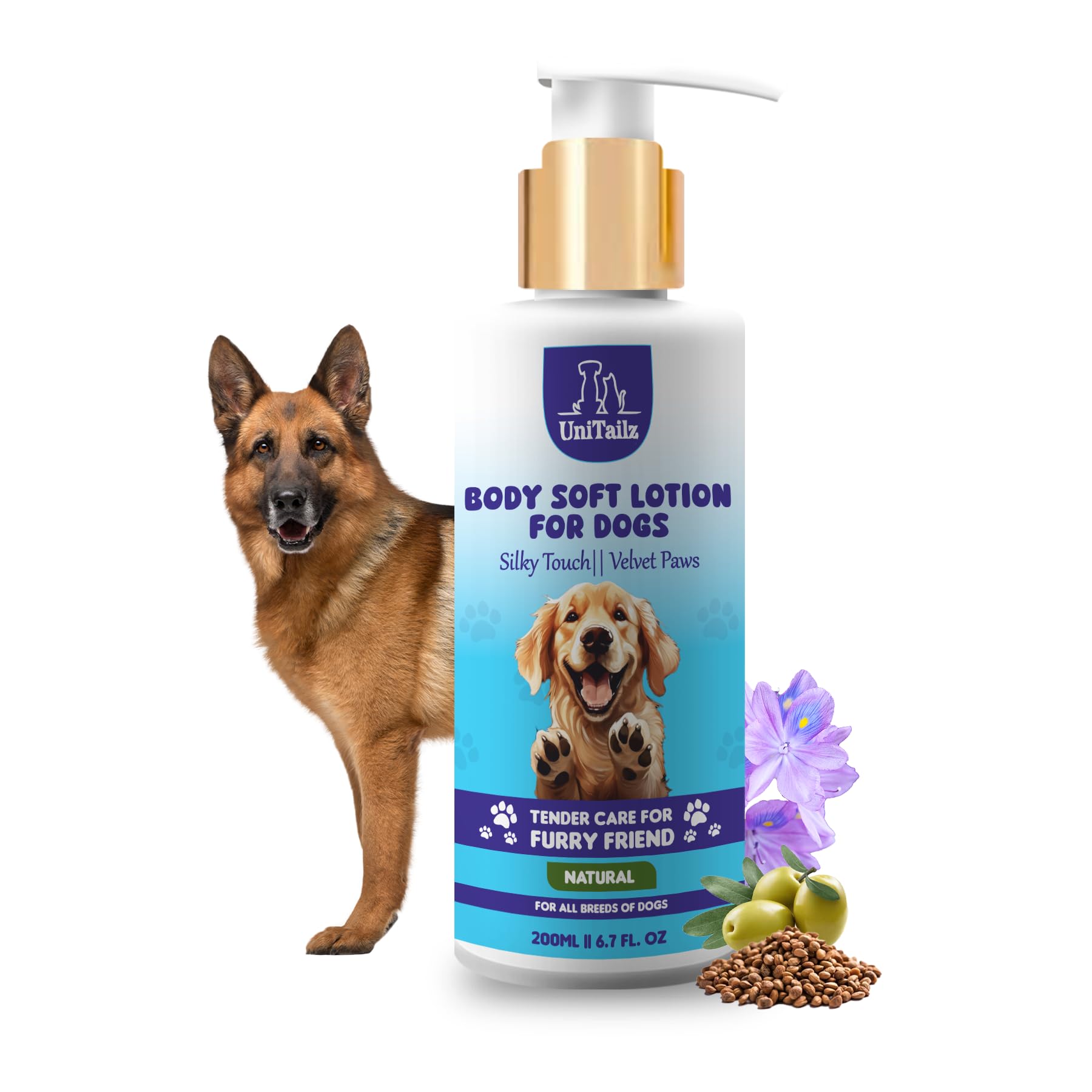 Unitailz Body Soft Lotion For German Shepherd Dogs & Puppy | Help In Skin Irritation, Antiseptic & Anti-Allergic, Nourishes, Softening Skin | Goodness Of Ingredients |Suitable For All Dog Breed –200ml (B0D5C371SH) Amazon Price History, Amazon Price Tracker