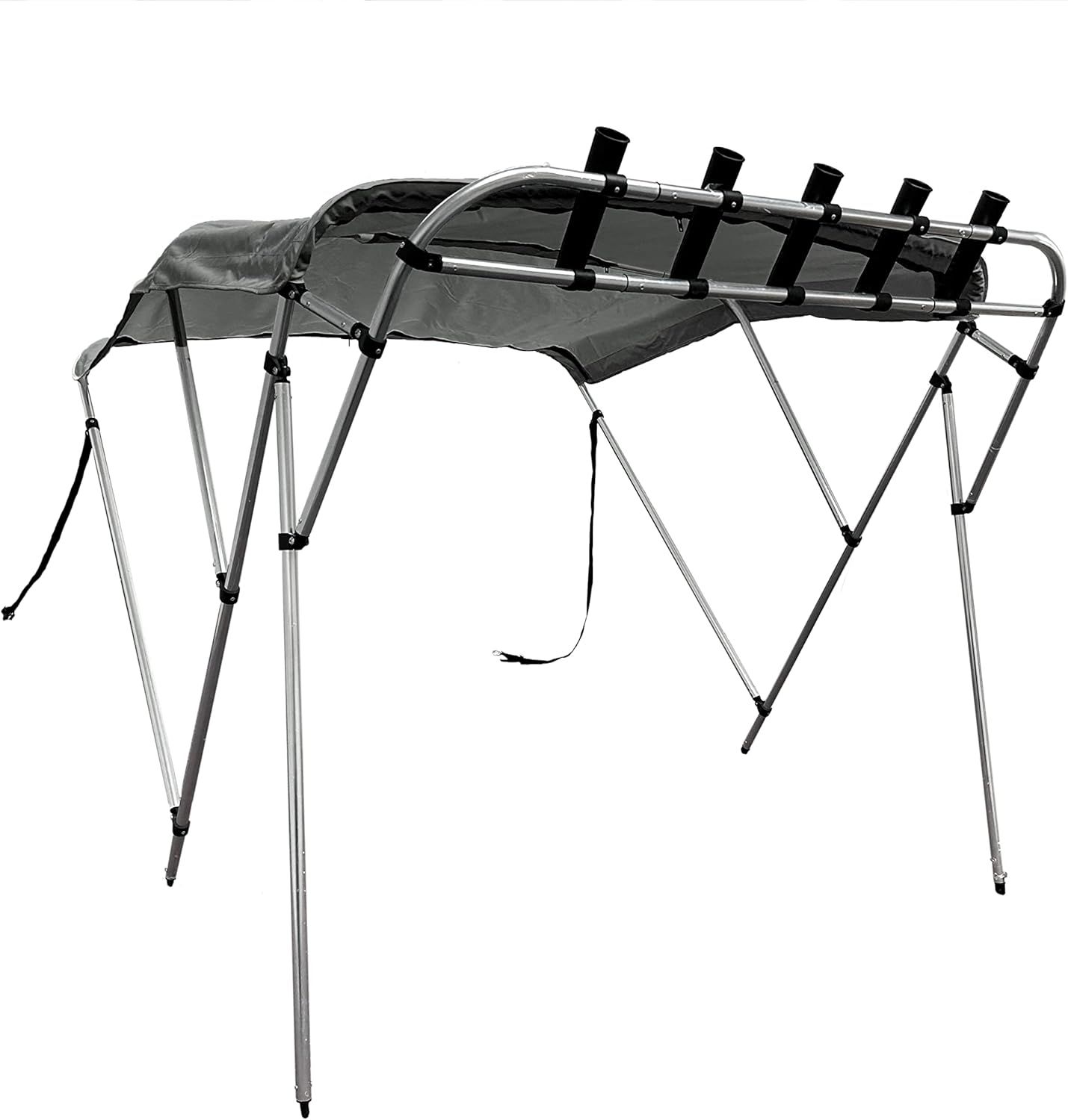 SavvyCraft 3 Bow Bimini Top with Rocket Launcher 5 Rod