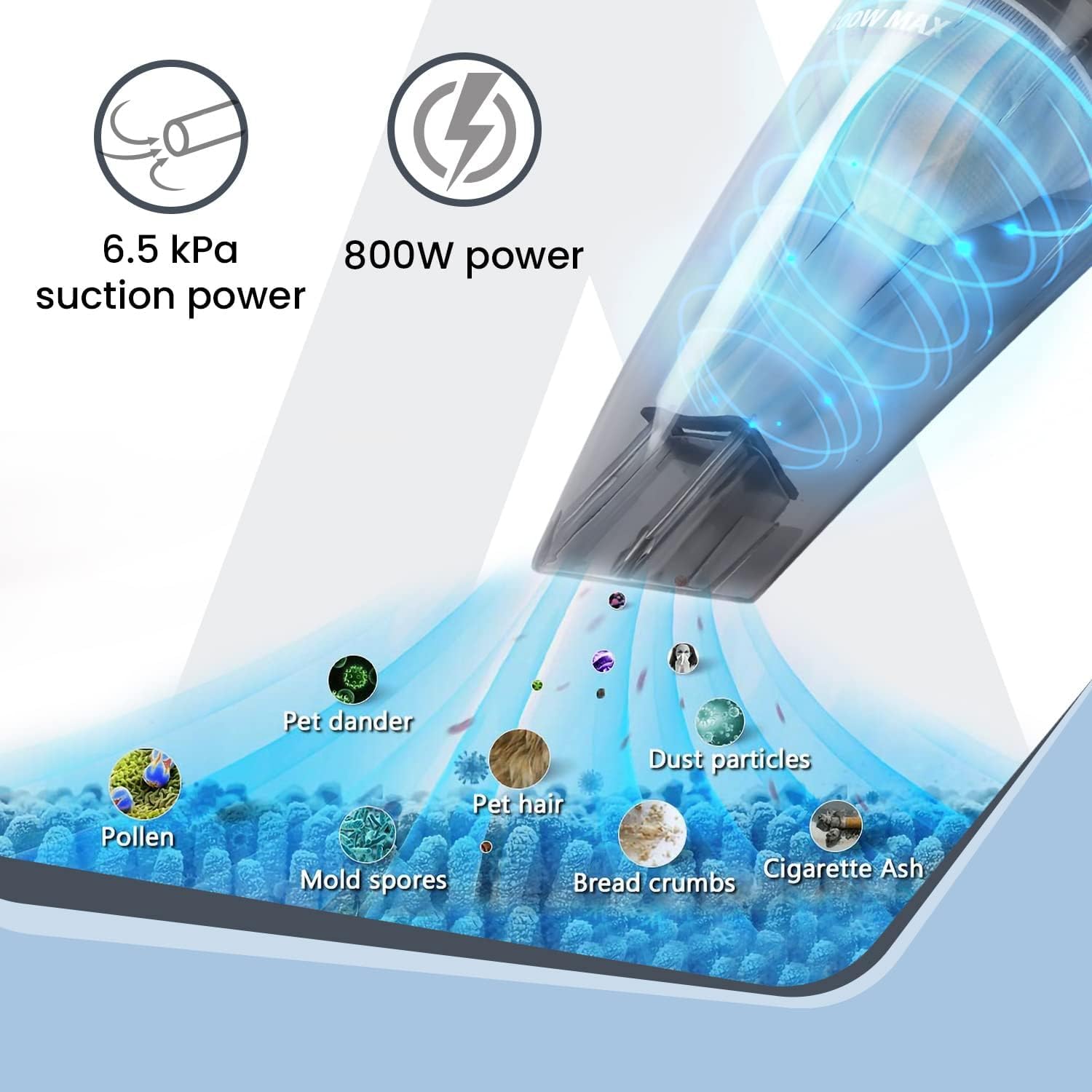 Generic Upright Vacuum Cleaner, 2-in-1, Handheld & Stick for Home and Office Use, 800 Watts