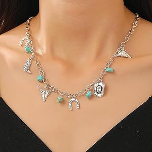 Amazon.com: CSIYANJRY99 Layered Western Necklaces for Women