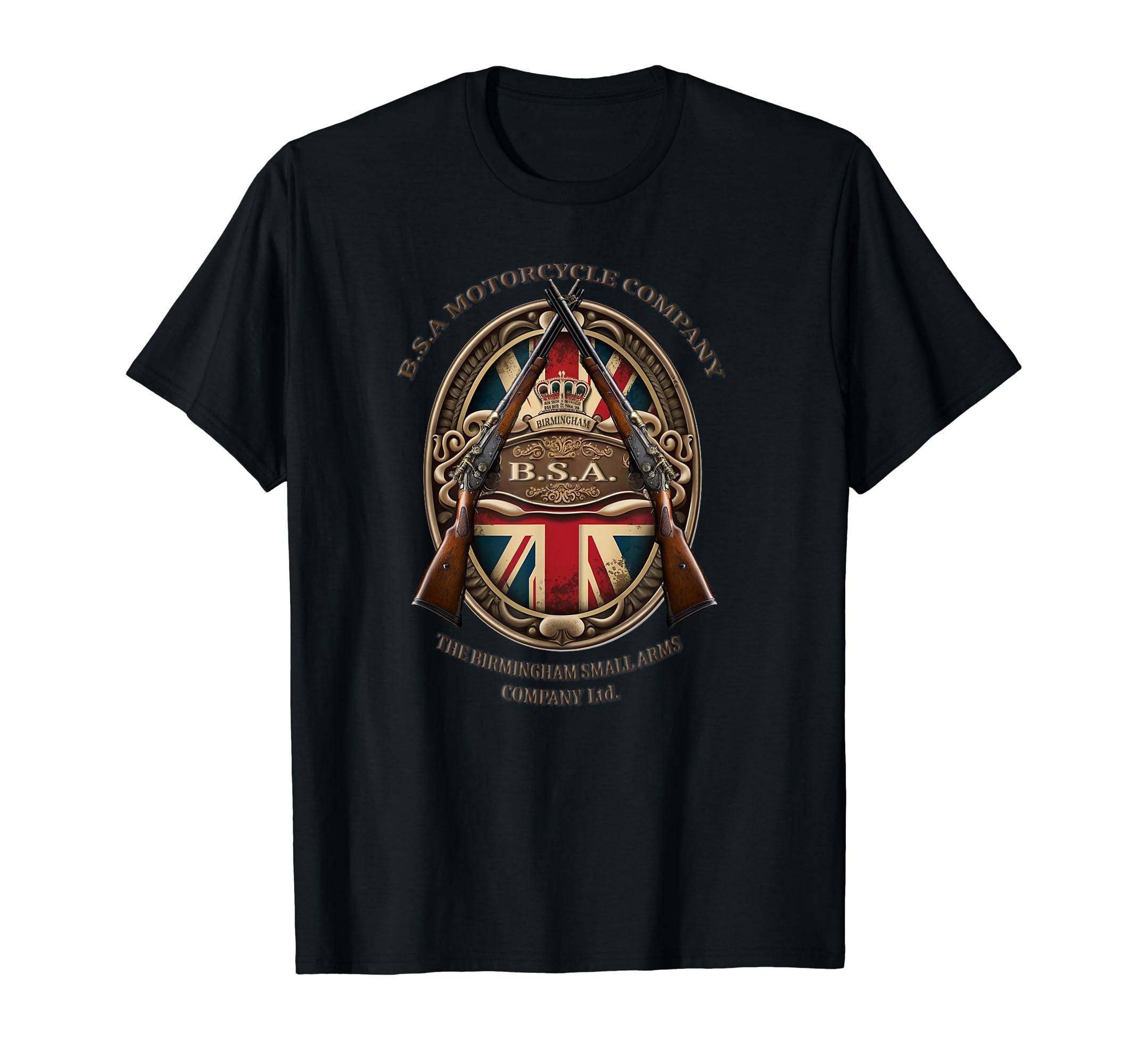 BSA Vintage style motorcycle retro badge T-Shirt