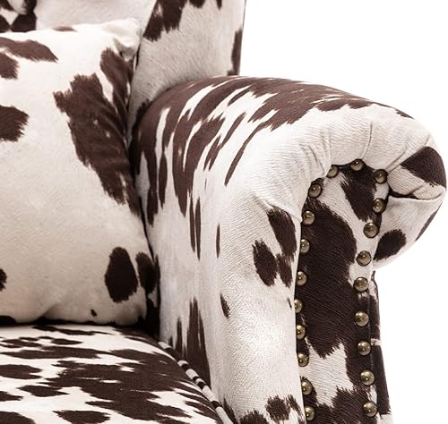 Miniatura 8 de Kmax - Silla de terciopelo para club, silla de trono copetuda, silla de mediados de siglo, asiento acolchado, patas de madera, hogar, club,