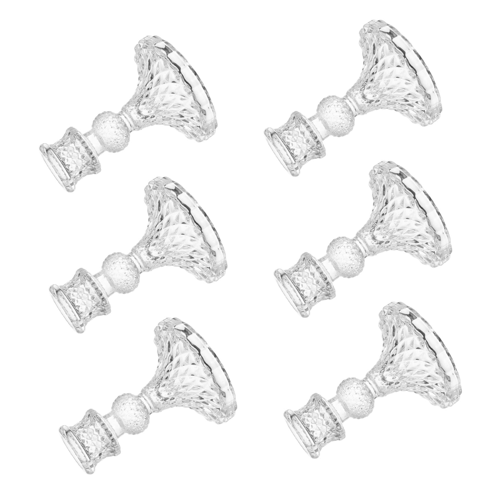 Bougeoirs de bureau élégants en cristal de qualité, design haut de gamme