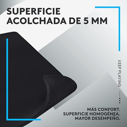 Miniatura 2 de Logitech G Alfombrilla de mouse grande gruesa 740 optimizada para sensores de juegos fricción moderada de superficie alfombrilla antideslizante para