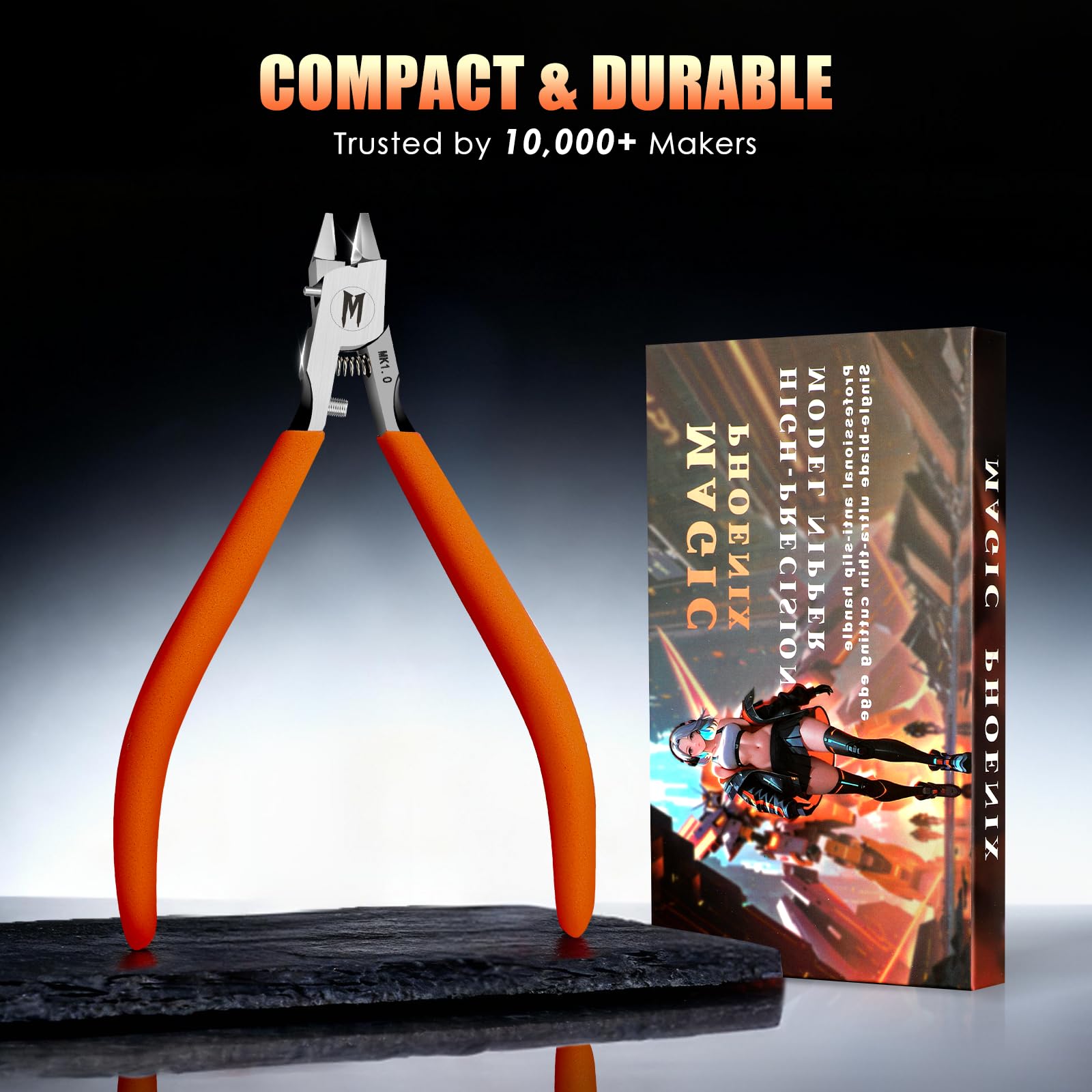 Alicates de precisión de alta calidad – Cortador de bebedero ultrafino de 4.7 pulgadas y alicates de herramienta de modelo, apto para principiantes con diseño ergonómico antideslizante