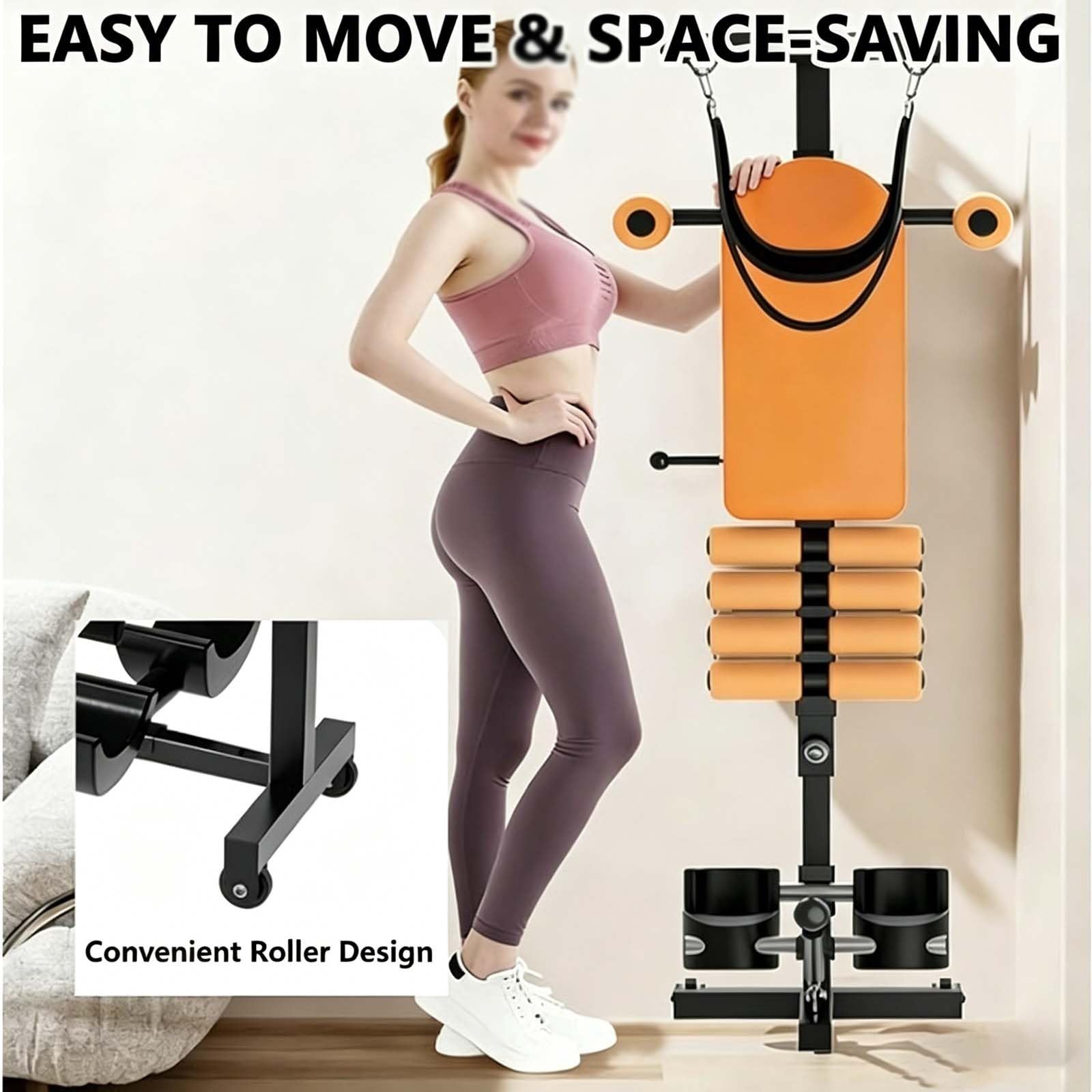 Heimfitness Rückenstrecker，rückenstrecker Bank，Höhenverstellbar，streckbank wirbelsäule für Zuhause, Fitnessstudio und Menschen mit sitzender Tätigkeit