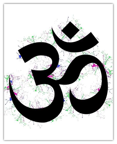 Miniatura 3 de Yin and Yang, Om, Hamsa Hand of Fatima, Buddha Inspirational, Motivational & Affirmation Wall Art Decor Poster for Hindu, Buddhism, Meditation,