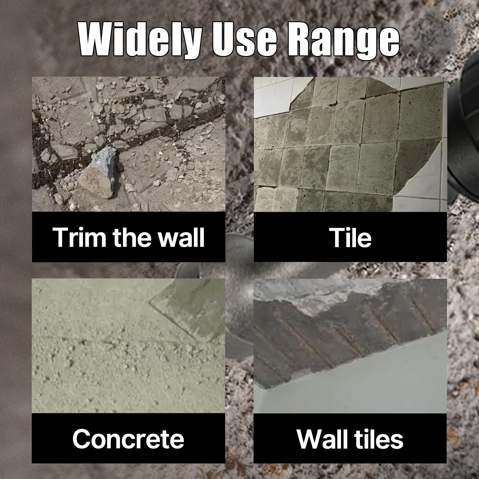 Vearter SDS Plus Bushing Tool 12 Tips Concrete Repair Patch Prepare - Image 4