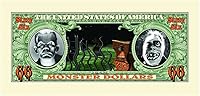Vista 3 de Juego de 100 billetes de dinero de Halloween de Scary Monster