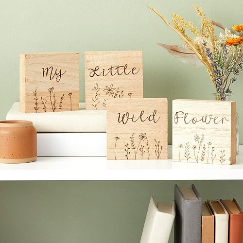 Miniatura 5 de Bright Creations Bloques de madera para manualidades, cuadrados de madera para manualidades, bloques de madera en blanco para pintar y tallar, 4 x 4