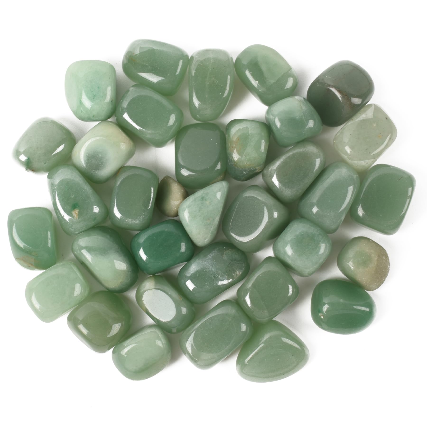 LUEYAO Natural Agate Crystal Square Mixed Color for Vase Fillers Mixed Colour Stone for Succulent Garden Decoration Craft Project Fish Tank Bottom Decoration Green 200g 30-40PCS