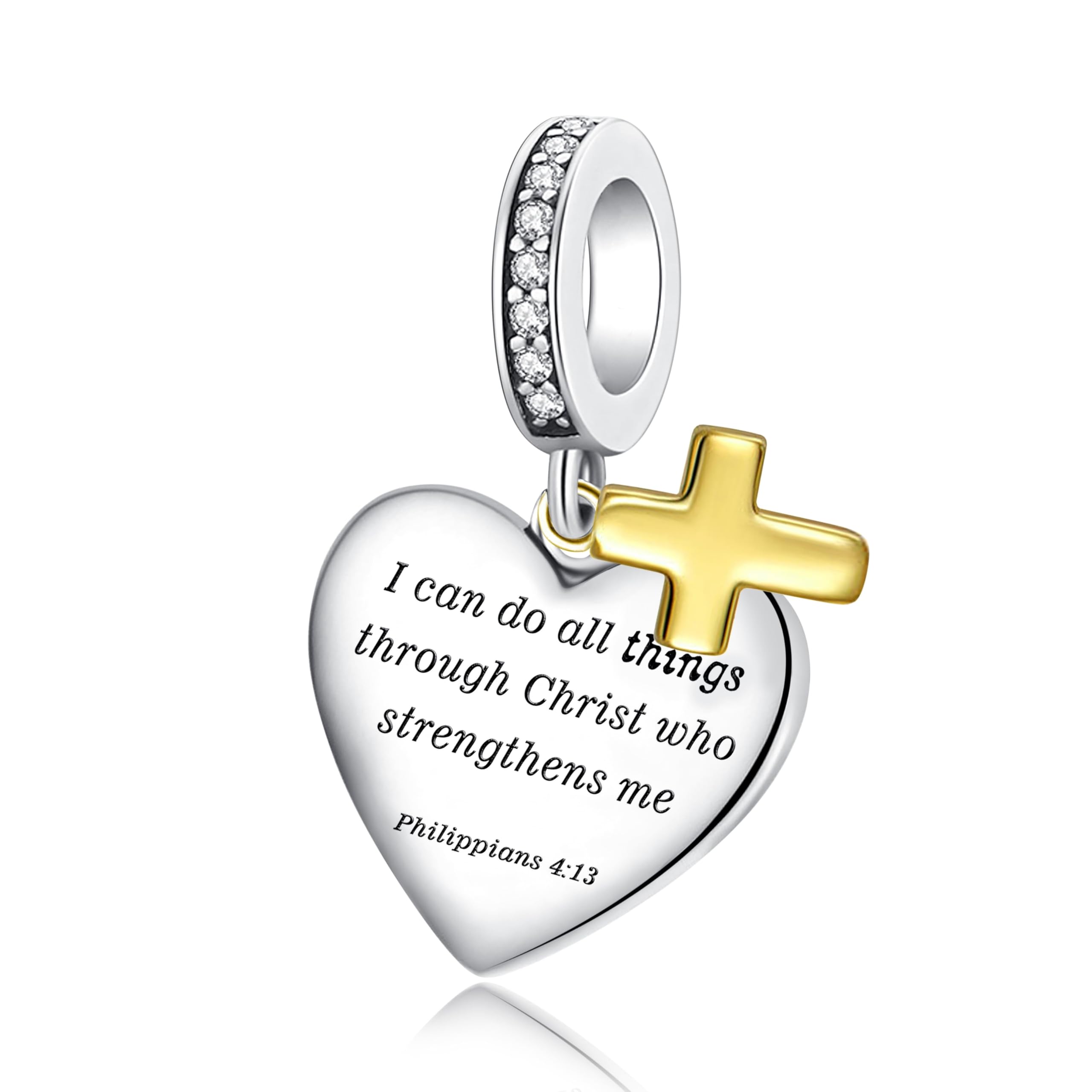 AlstadeBirthday Fashion Love Heart Dangle Charm 925 Sterling Silver Charms fits Bracelets and Necklace Pendant Bead Charms Jewelry Present for Women Family Friends