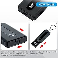 Vista 4 de Funda de tarjeta de memoria portátil para 6 tarjetas SD SDHC SDXC y 12 tarjetas Micro SD TF, funda para tarjeta SD antigolpes con diseño fácil