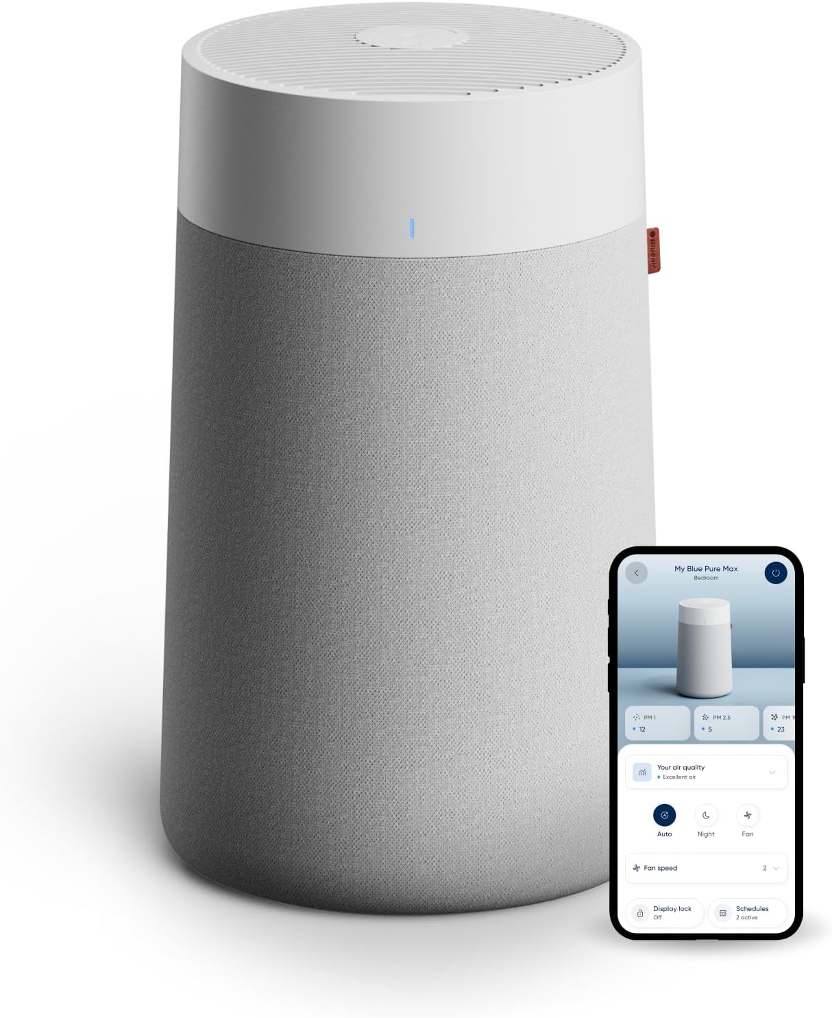 Blue Pure 311i Max Smart Air Purifier for Medium Rooms up to 1,800 Sq Ft HEPASilent Air Cleaner for Pets Allergies Smoke & Dust WiFi Air Purifier with Auto Mode Quiet Air Purifier for Bedroom