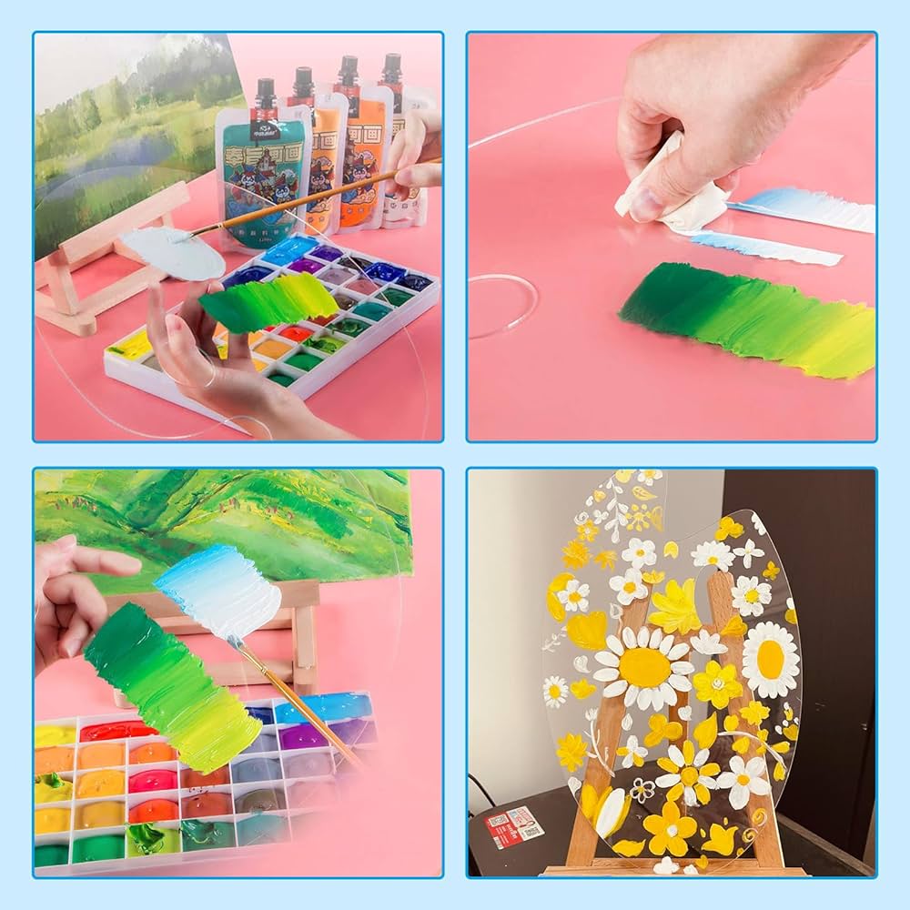 ペーパーパレット５点　油彩画・アクリル画・水彩画用 +　油画紙　８点 セット ペーパーパレット5点 油彩画・アクリル画・水彩画用 + 油画紙