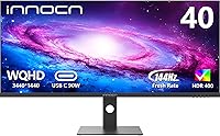INNOCN 40C1R 40" Ultrawide 1440p 144Hz Gaming Monitor 21:9 IPS FreeSync Premium HDR400 USB-C 95% DCI-P3