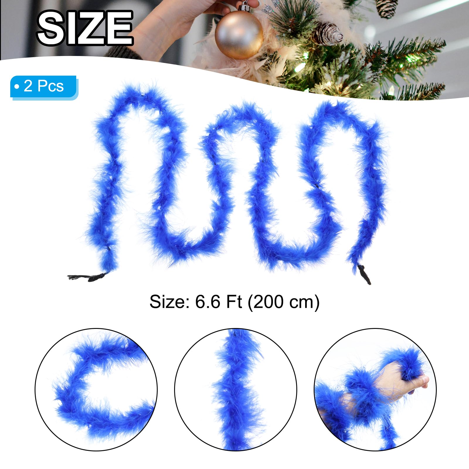 PATIKIL 6.6 Ft Feather Boas - Image 2