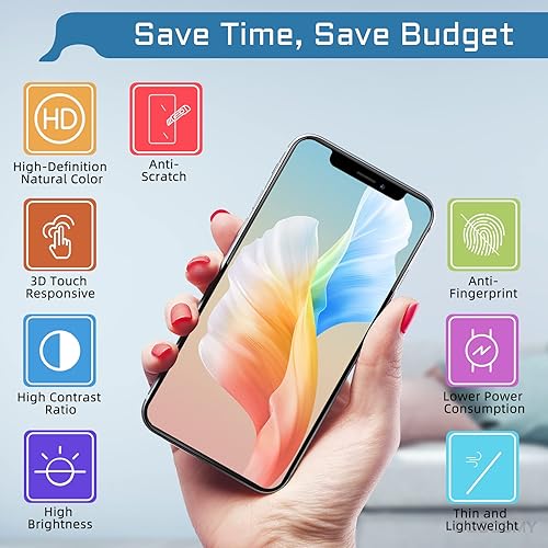 Miniatura 5 de DGSCSMY para iPhone 11 Pro Kit de reemplazo de pantalla LCD 5.8 "3D pantalla táctil digitalizador marco montaje completo con auricular altavoz