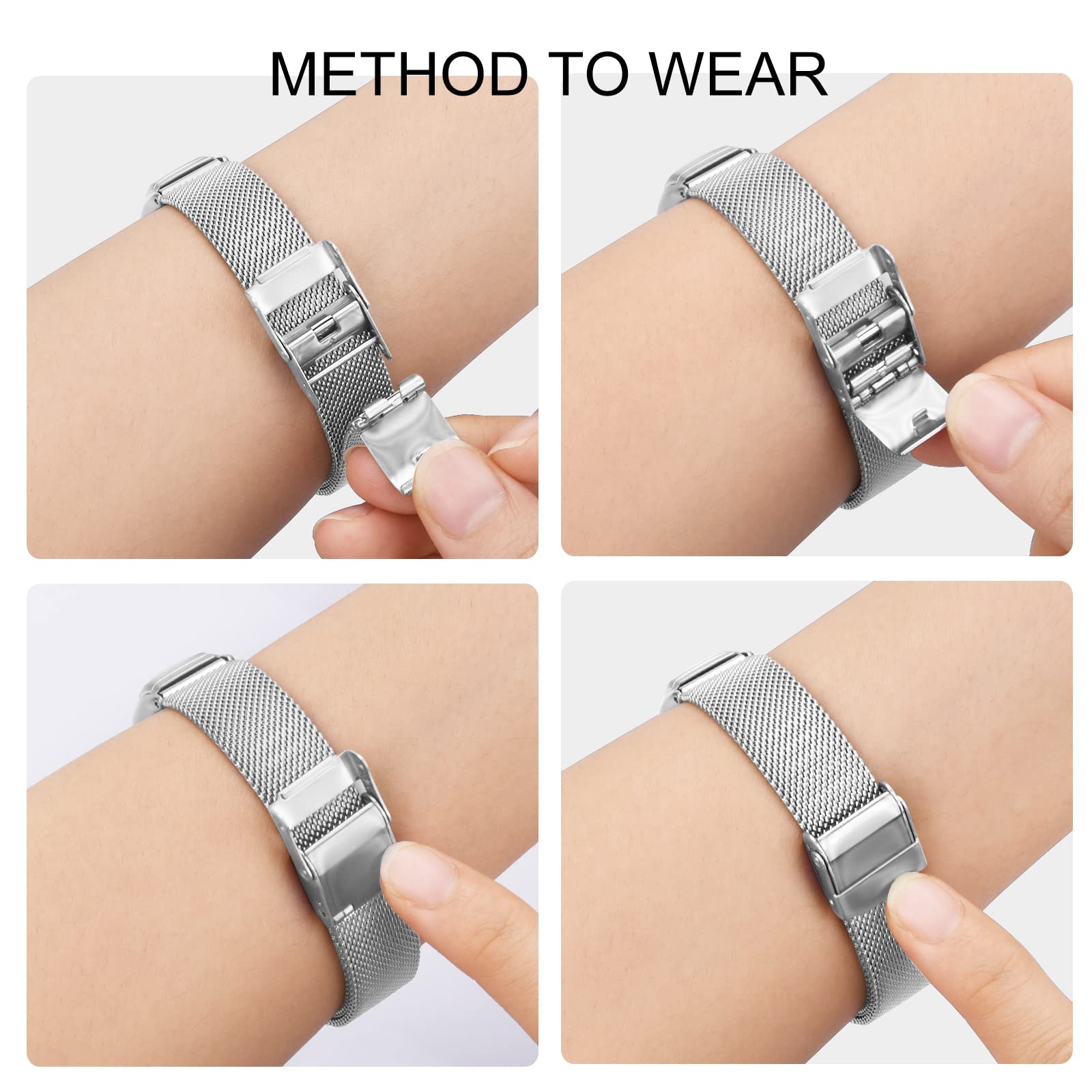 Cinturino In Acciaio Inossidabile Per Xiaomi Mi Band 3/4/5/6 - Regolabile E Antiallergico