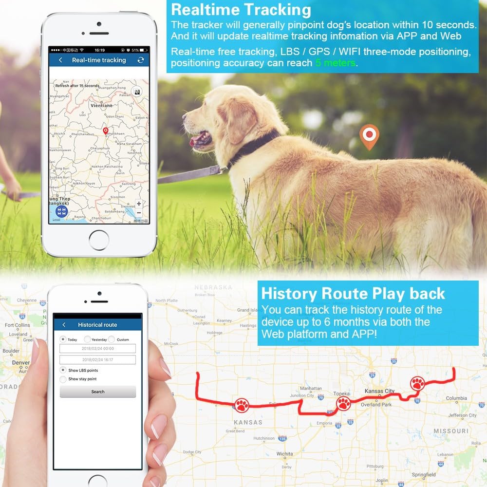 4G TK911 pro Piattaforma libera dell'inseguitore senza fili dell'inseguitore dell'animale domestico impermeabile dell'inseguitore dell'animale domestico per impedire