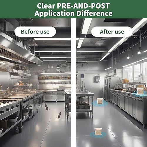 Miniatura 6 de Bolsas repelentes de ratones, paquete de 10 unidades de aceite de menta, disuasorio para roedores y ratones, adecuadas para uso en interiores y