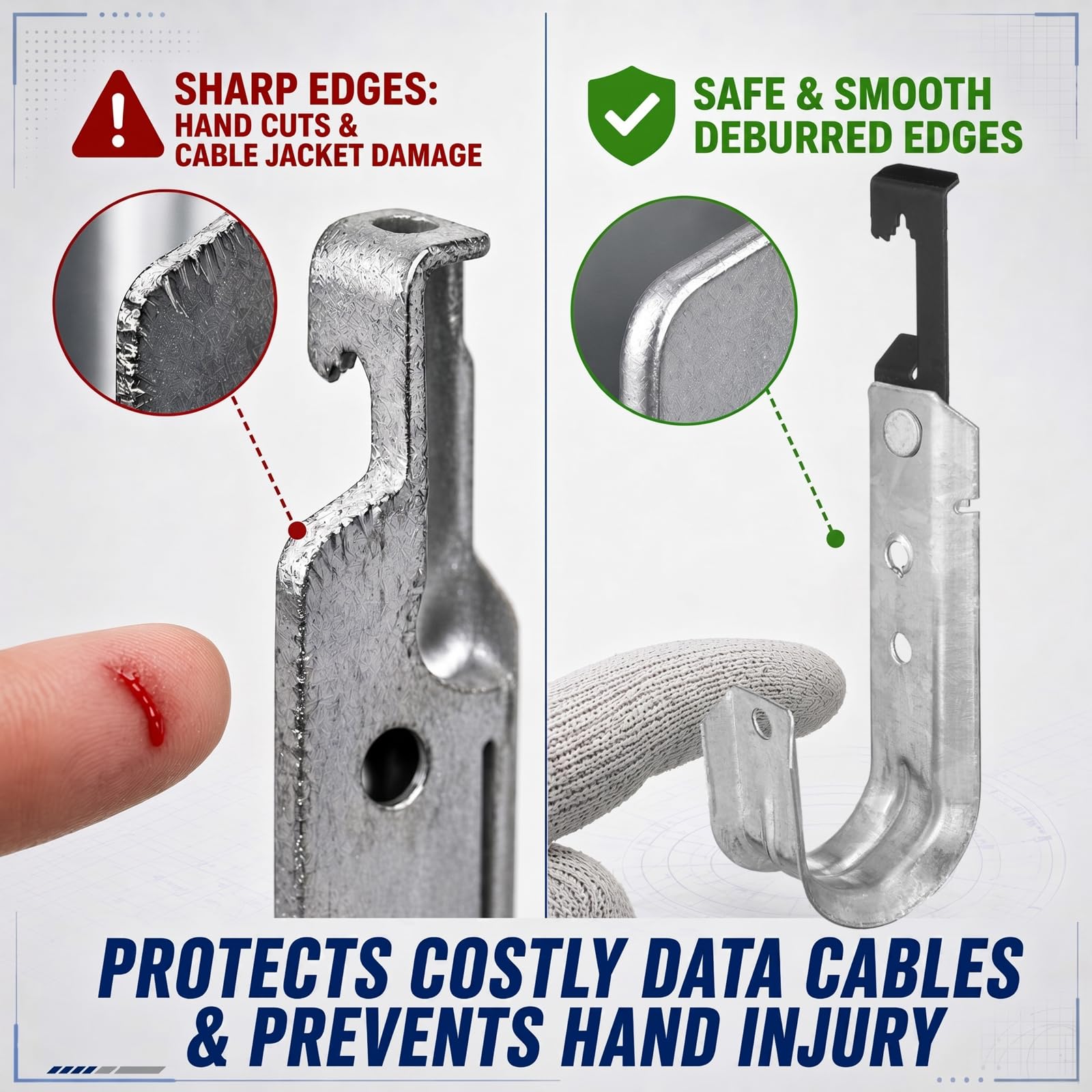 Amazon.com: Zonon 50 Pcs 1-5/16 Inch Galvanized Steel J Hook with