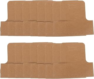 Cabilock 30 Posavasos De Papel Kraft para Bebidas Y Comida A Domicilio Ideales para Llevar O para Llevar También Sirven como Portavasos De Papel Color Marrón Claro Reutilizable