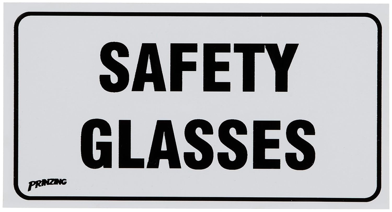 Brady 45667 8" Width x 18" Height x 4" Tough Acrylic, Black on Fluorescent Green Depth Deluxe Visitor Spec Dispenser, Legend "Safety Glasses" -MVSDG