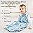 Unnivoll Baby Sleep Sack 18-24 Months 1.5 Tog Baby Wearable Blanket 100% Cotton Fabric Warm Sleeping sack with 2-Way Zipper Quilted for Toddler Infant Tog Blue Duck
