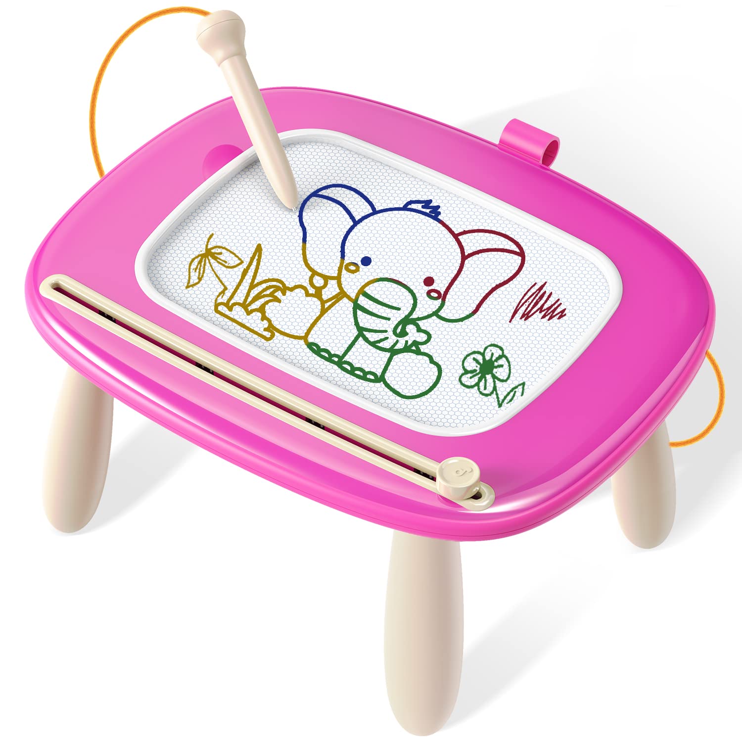 Seimome Magnetic Drawing Board, Toddler Girl Toy for 1-3 Year Old, Doodle Board Learning and Educational Toy for 1 2 3 Year Old Baby Birthday Gift-