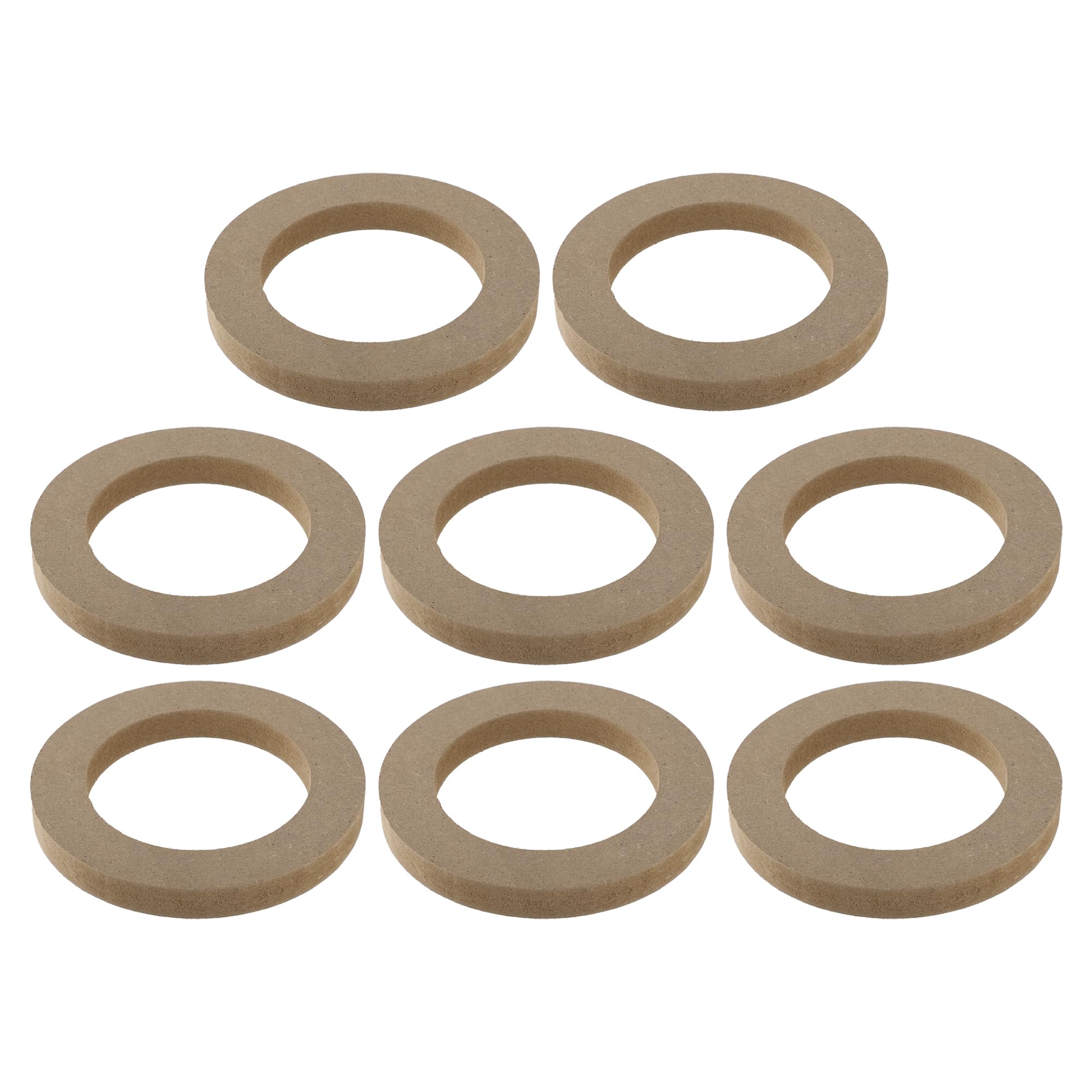 uxcell 8 Pcs Universal 4 Inch Speaker Subwoofer Mounting Spacer Rings Solid Wood Beige-image-41