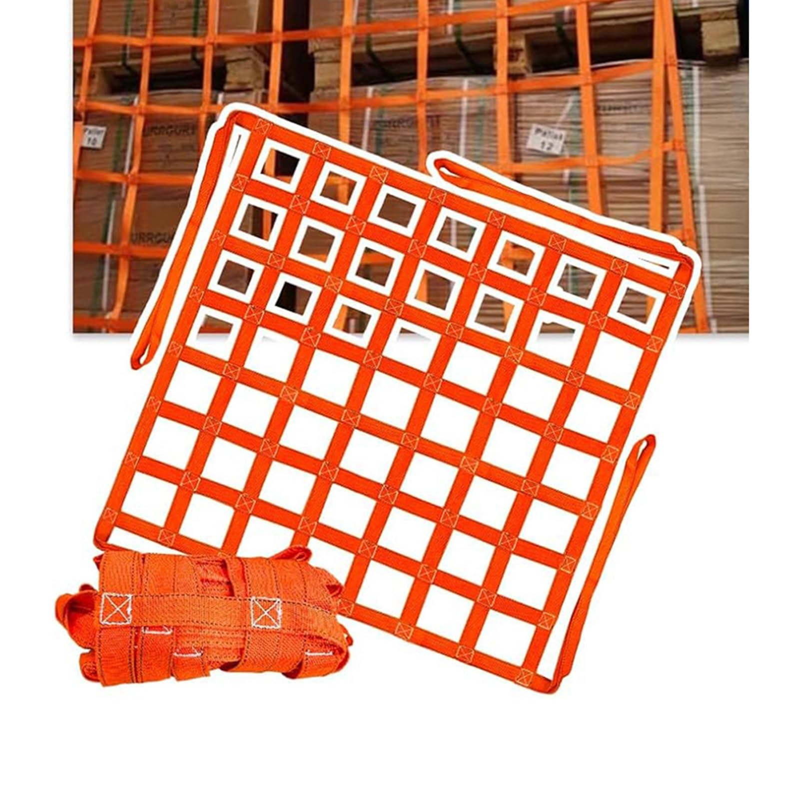 Élingue de levage robuste en nylon plat pour charges de chantier