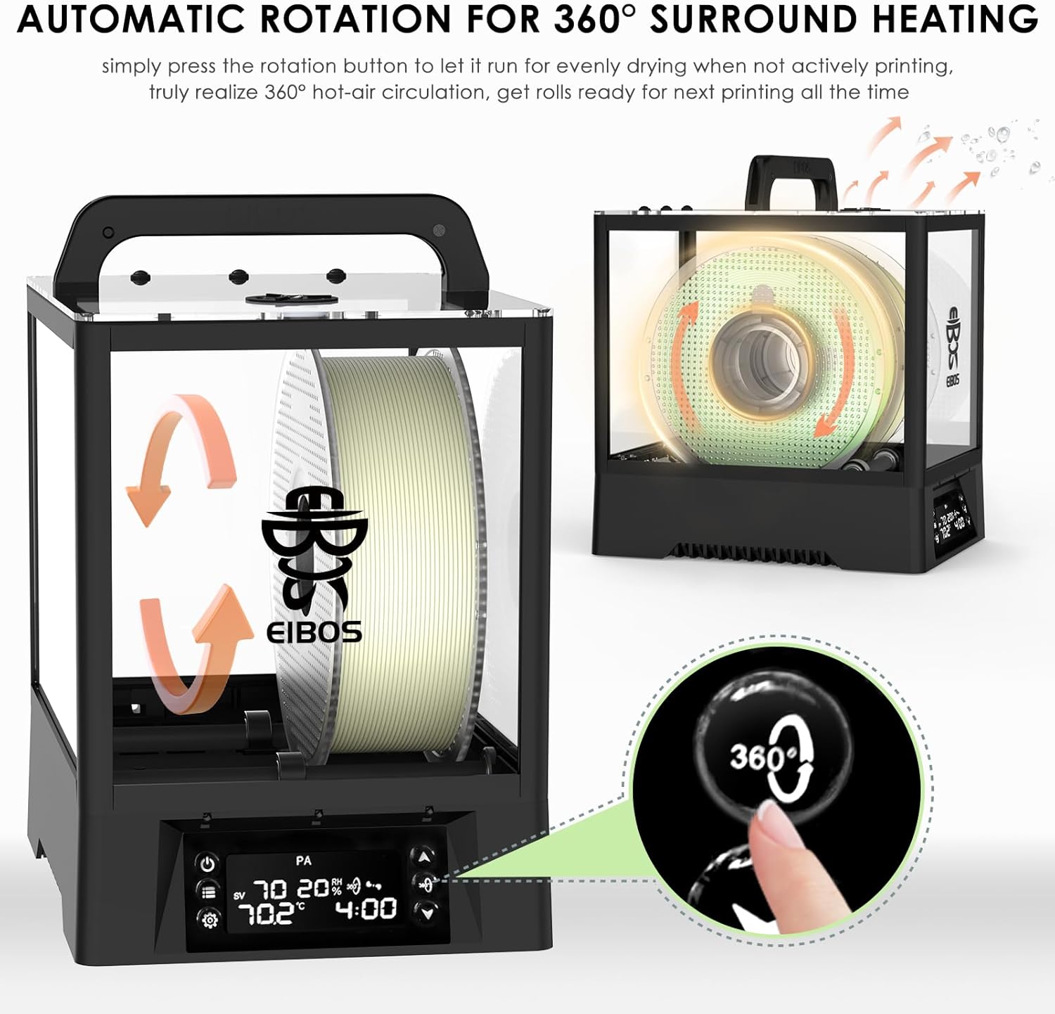 EIBOS Polyphemus showing 360 degree auto rotation
