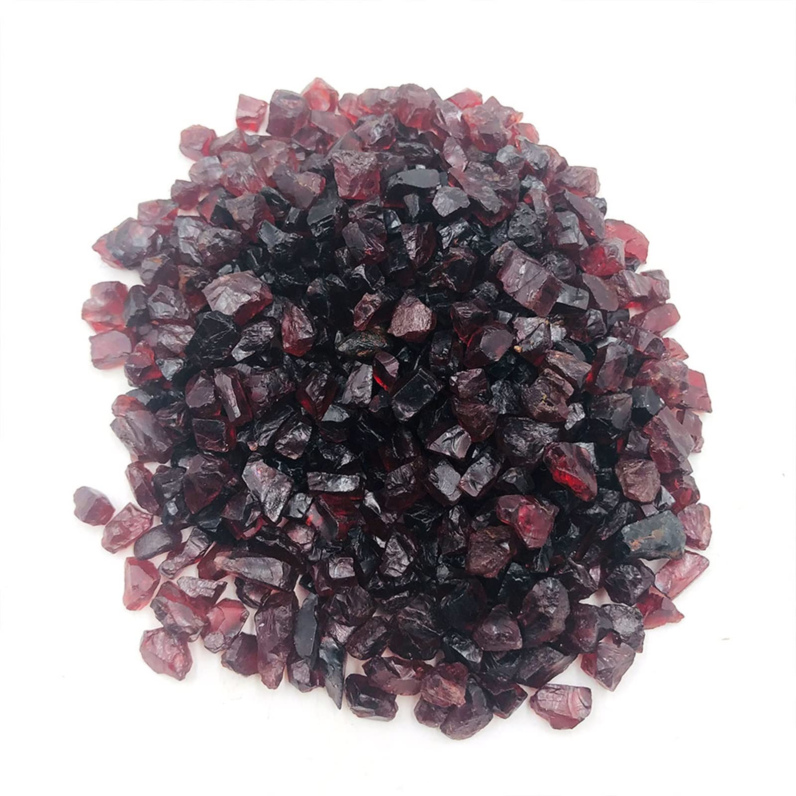 Granate Crudo a Granel de 100g, Grava, Cristal de Cuarzo en Bruto, Piedra Natural, espécimen de Roca, habitación, decoración del hogar, Acuario Inicio Colecciones