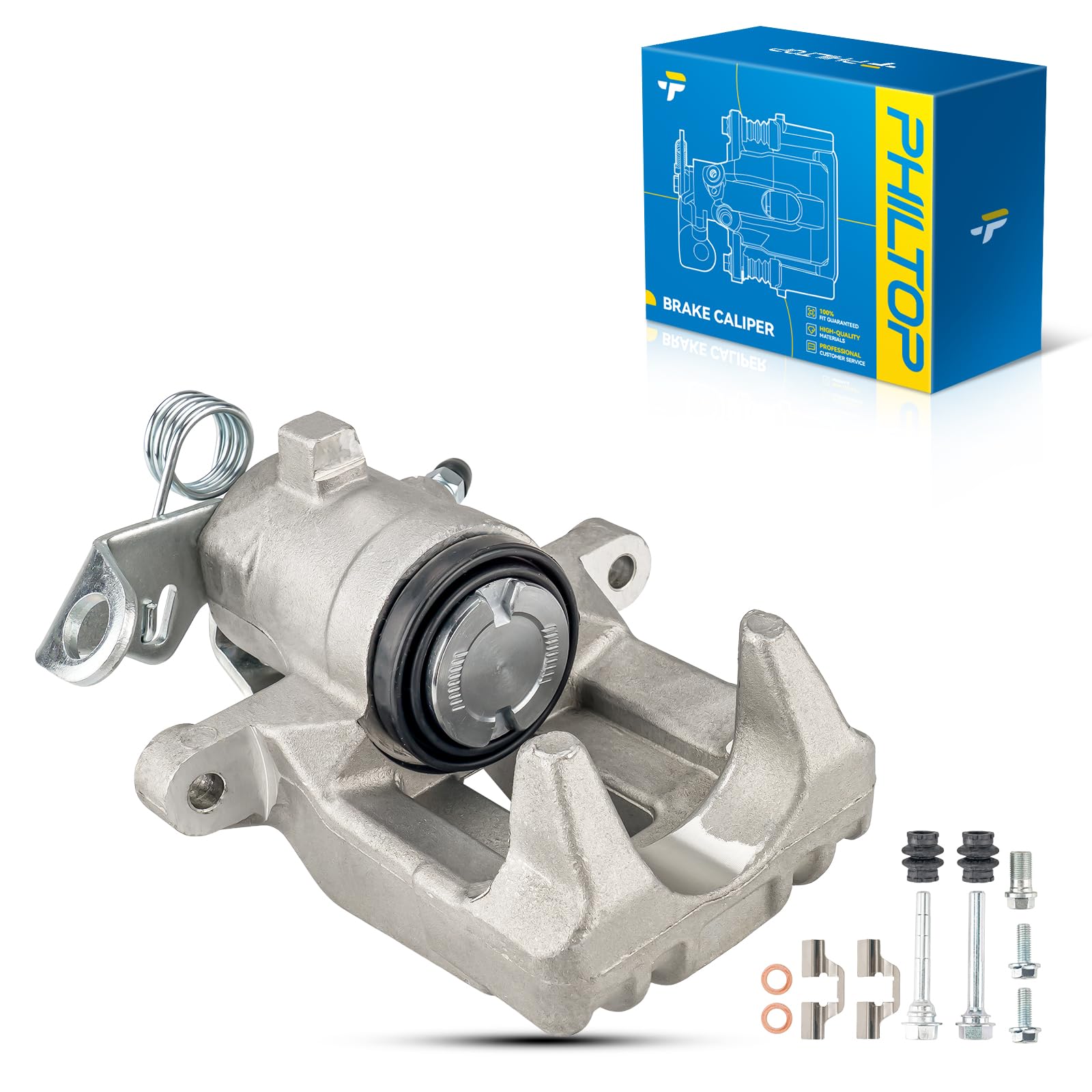 PHILTOP Rear Left Brake Caliper for Beetle, Cabrio, Golf, Jetta, 19-2571