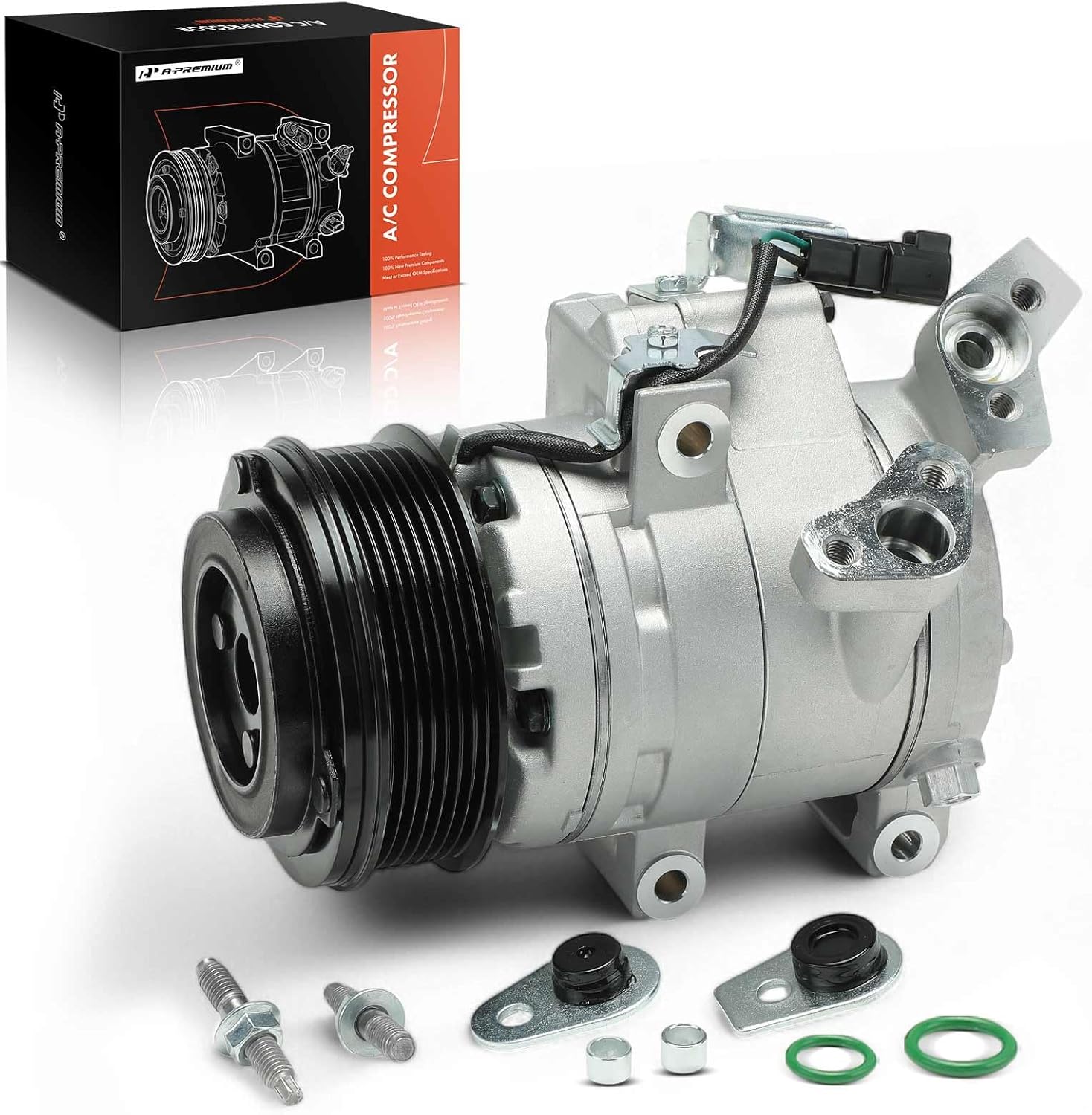 A-Premium Air Conditioner AC Compressor Compatible with Ford Ranger 2.2L 2.5L 3.2L 2017-2018