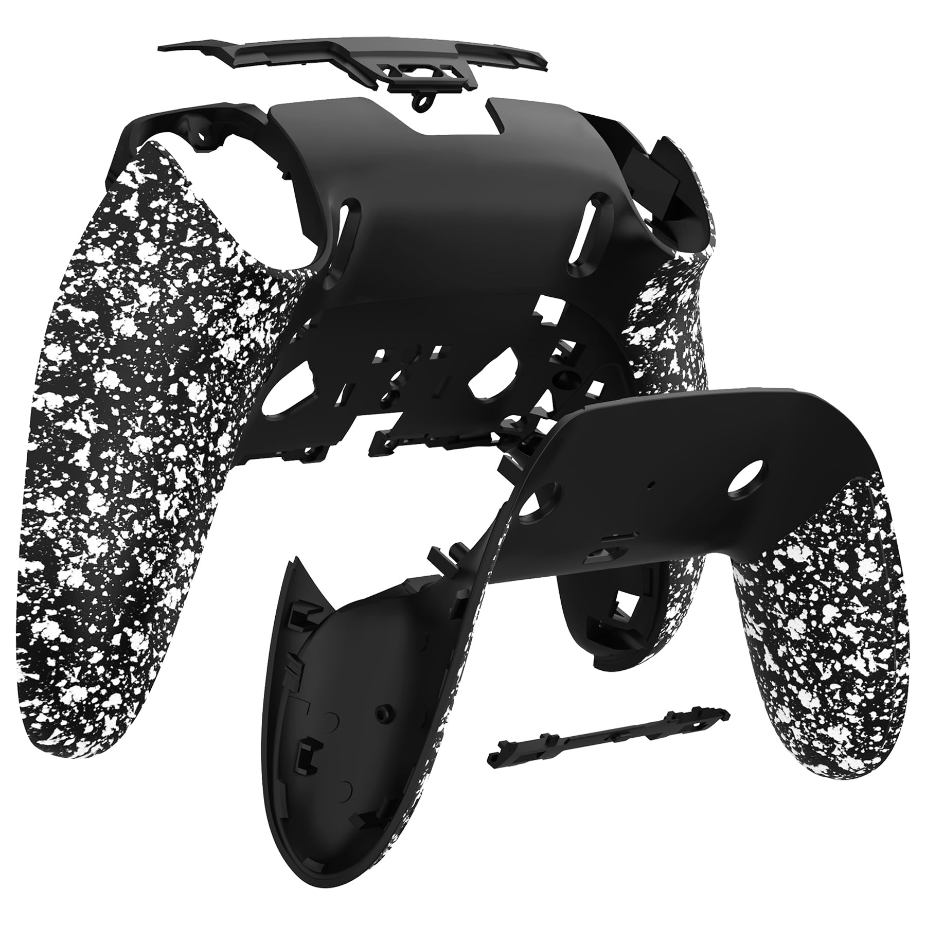 eXtremeRate Coque Arrière pour PS 5 Edge Manette | Boîtier de Rempalcement pour ps 5 Edge Controller-Blanc Texturé