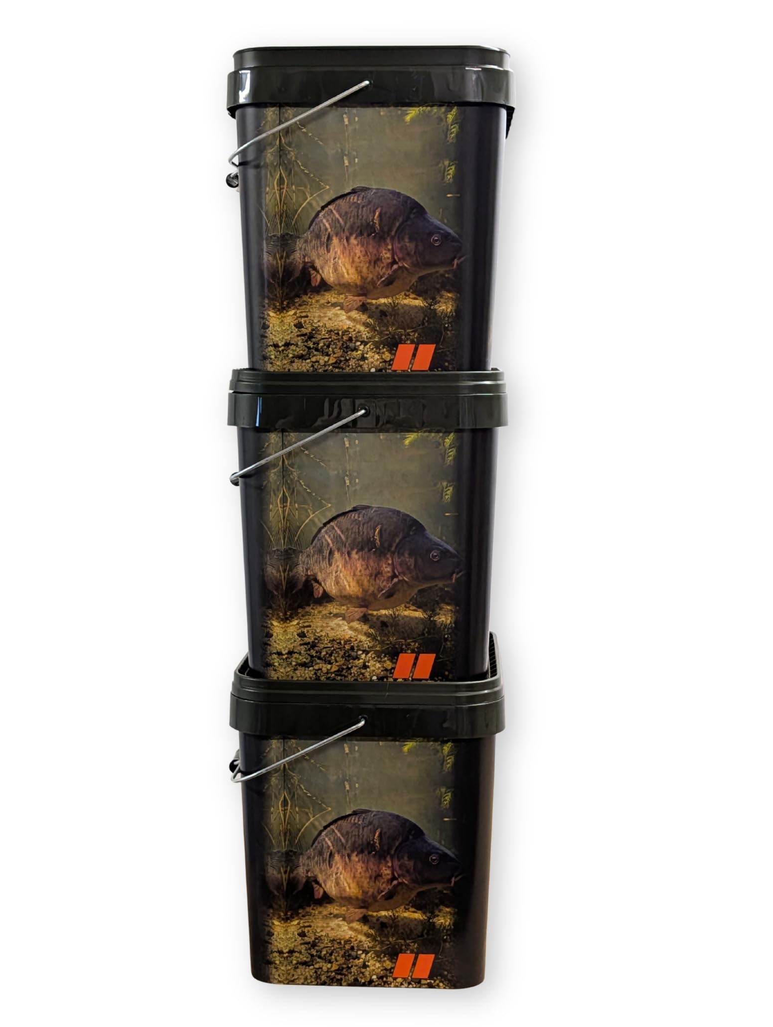 Tandem Baits Seaux de Pêche Carpe avec Couvercle 17l