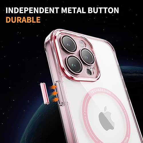 Miniatura 2 de Vatkyc Funda para iPhone 15 Pro Max con protector de pantalla compatible con MagSafe Diseño transparente magnético Anti amarillamiento