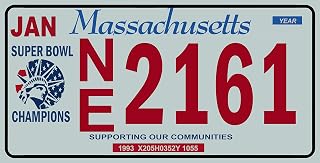 OPO 10 - USA car Registration Plate Massachusetts - Metal Replica 12×6in Standard Size (ref 8229)